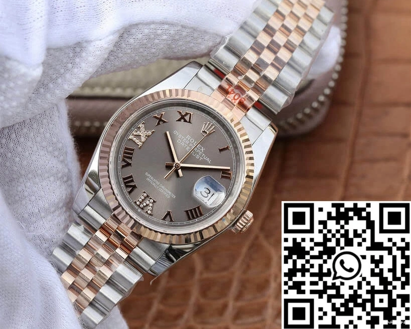 36MM Datejust Grey Dial Factory Rolex M126231-0023 GM 0327